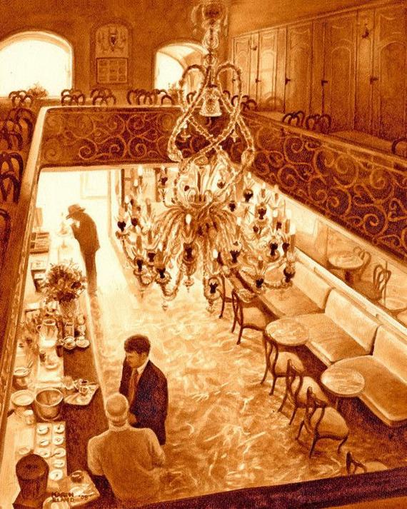 مجلة همس القلوب الرســمـ بالقهوة بدل الحبر اروع ابداعات بالوحات