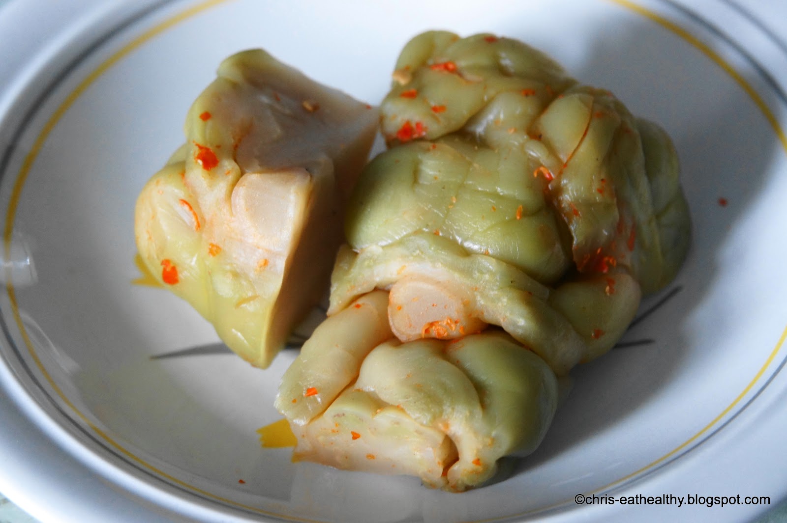 chriseathealthy Fresh Mustard Tuber with Pork