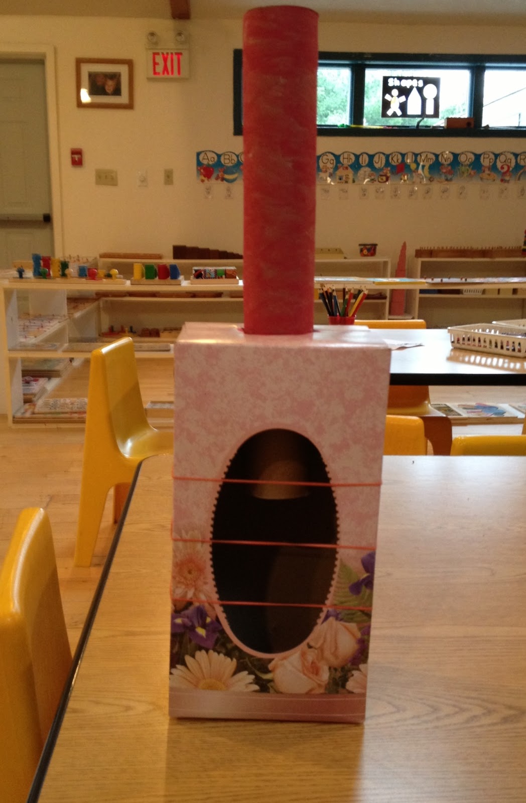 Evergreen Montessori House Tissue Box Guitar