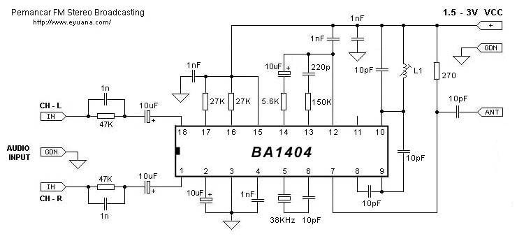 Skema Pemancar FM Stereo Broadcasting - Eyuana.Com