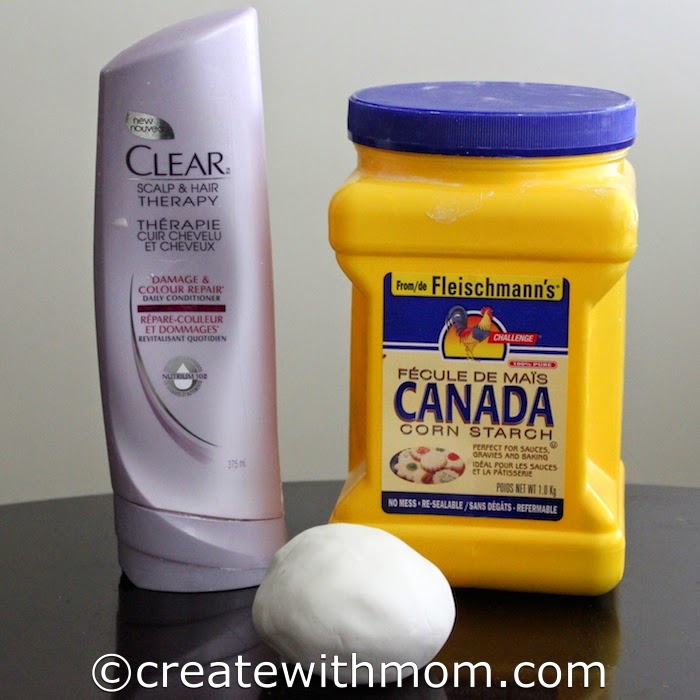 Create With Mom Homemade Play Dough with 2 ingredients