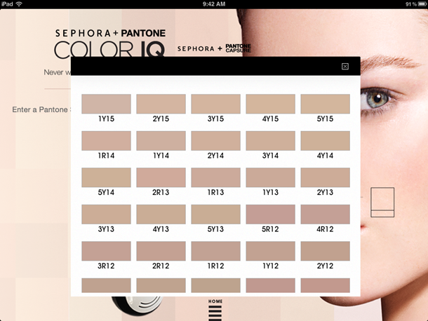 Sephora Skin Tone Chart