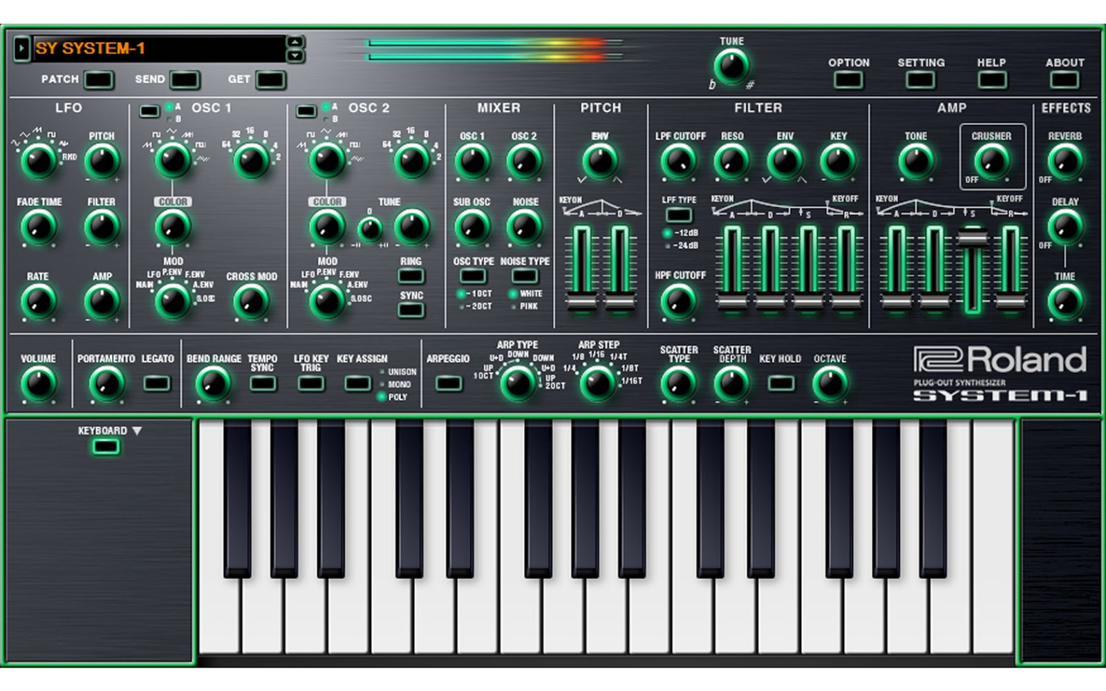 Roland released today the System 1 Software Synthesizer Plugin SYNTH