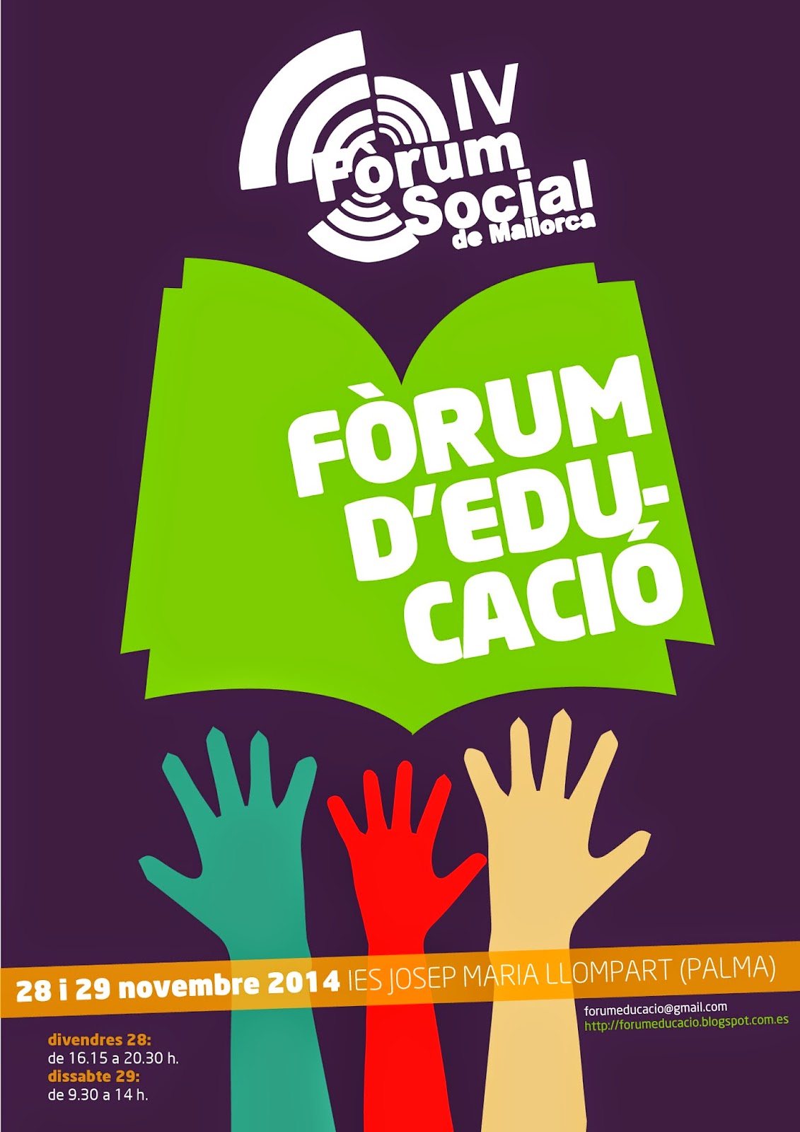 IV F&ograve;rum Social de Mallorca (2014). F&ograve;rum d'Educaci&oacute;