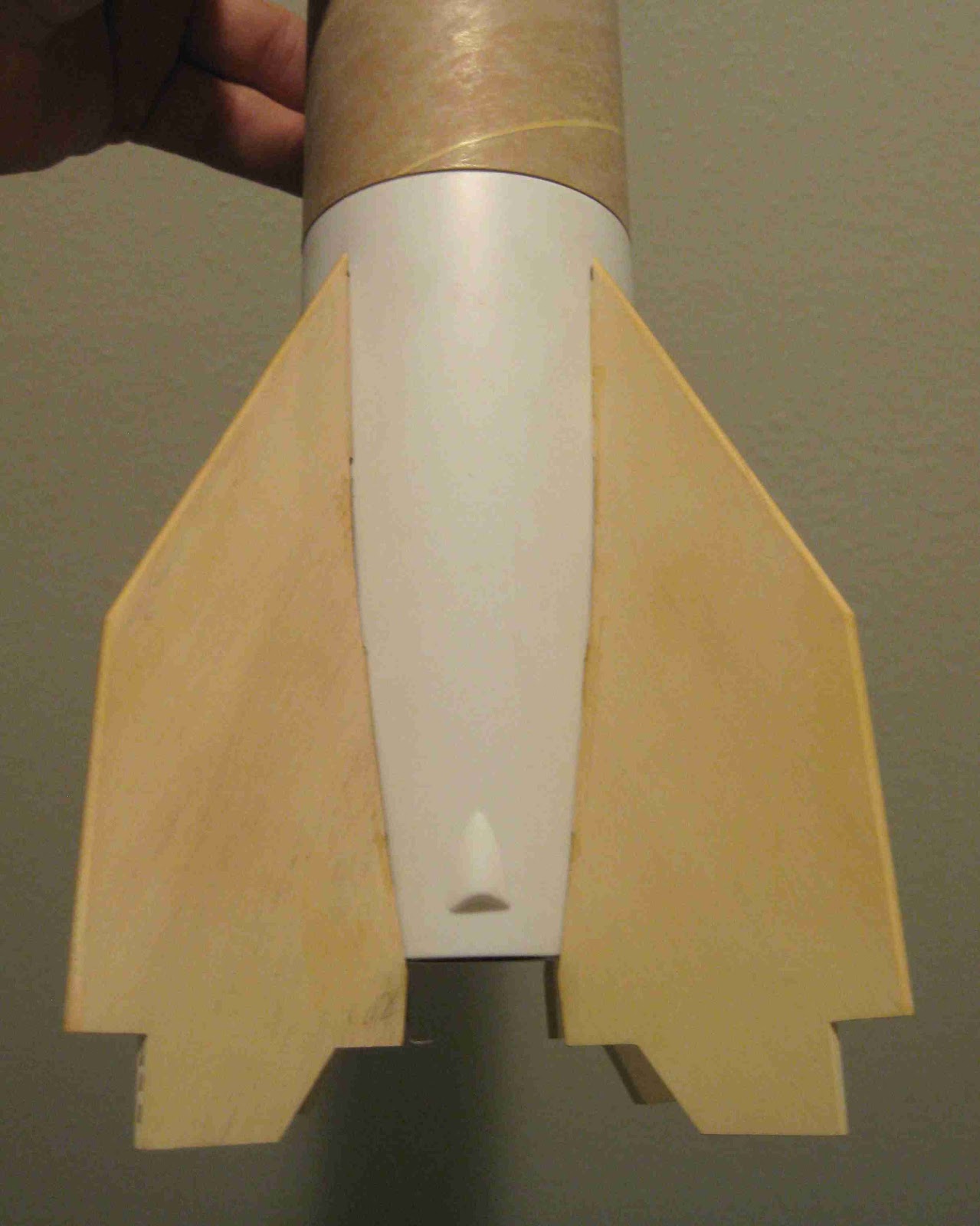 Model Rocket Building Estes V2 Build Part 16 Fin Gluing