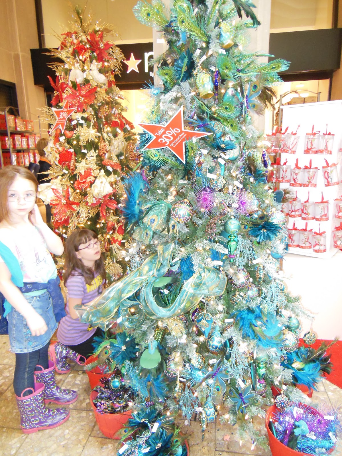 Taste Macy's Peacock Themed Christmas Tree 2012