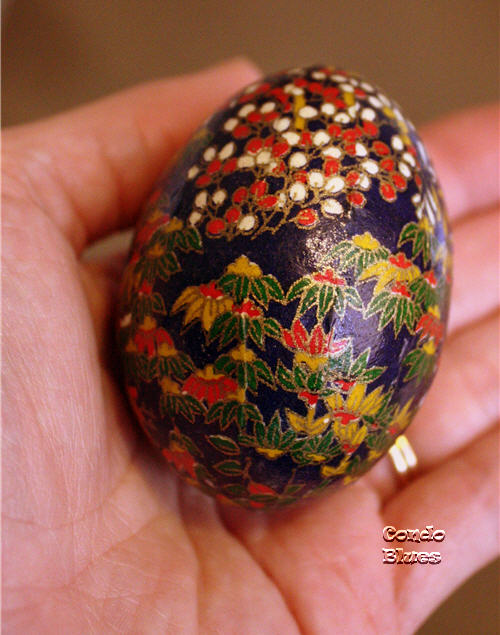 Condo Blues Washi Paper Easter Egg