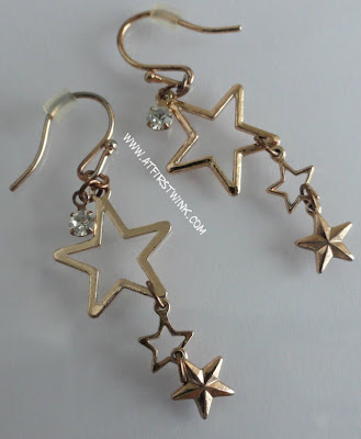 gold star earrings