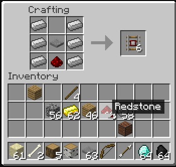 powered rails minecraft craft