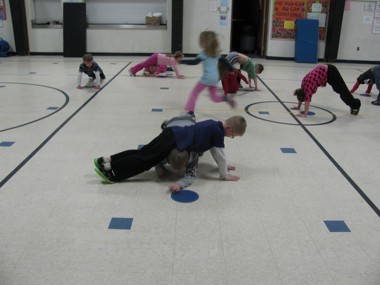 Carly's PE Games P.E. Tumbling, Body Bowling, Scooter Game