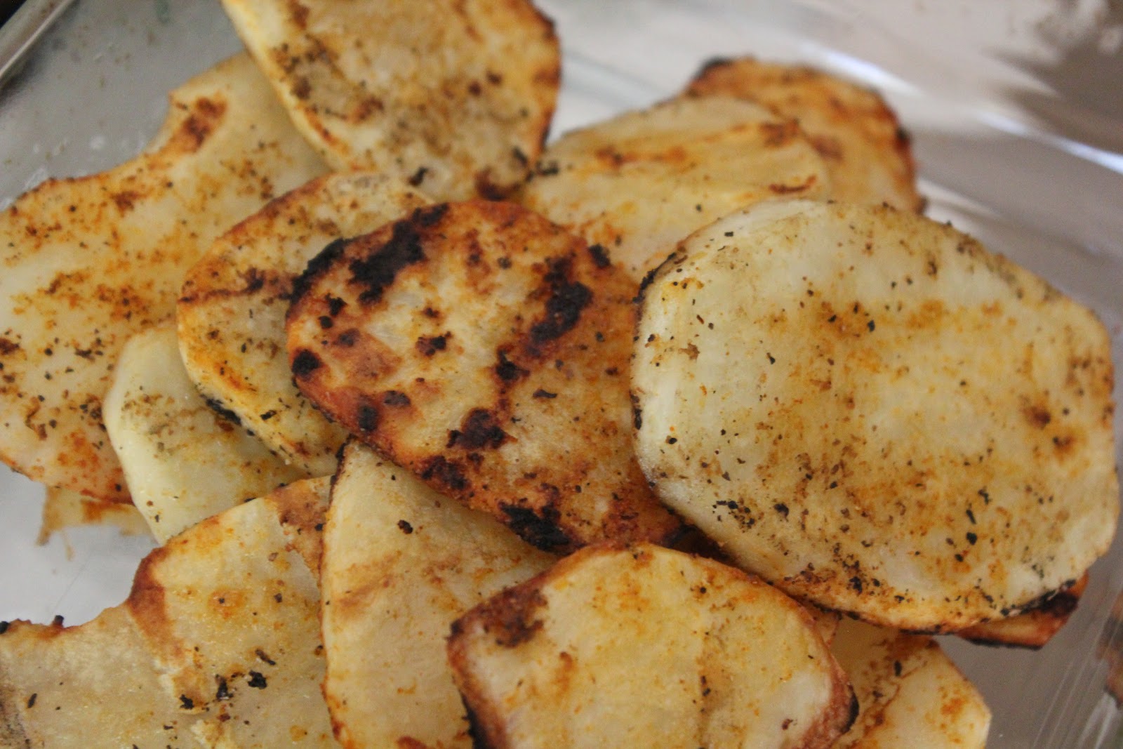 Near to Nothing Grilled Potato Slices