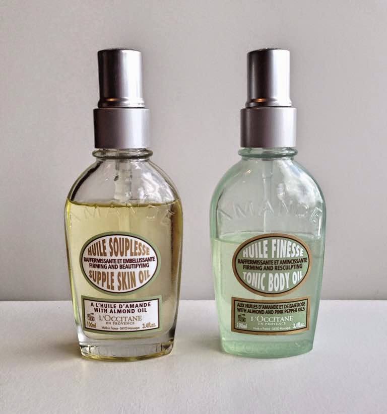 Comparing L'Occitane body oils Supple Skin Oil Vs Tonic Body Oil