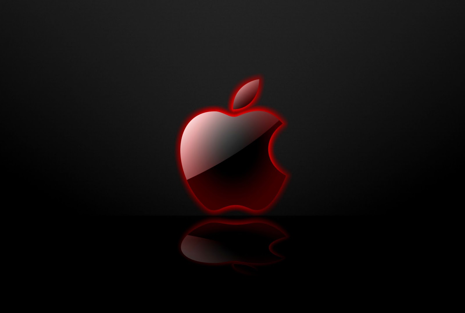 Red and Black Apple Logo Red and Black Apple Logo