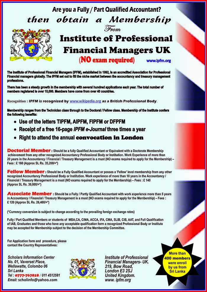 Institute of Professional Financial Managers UK