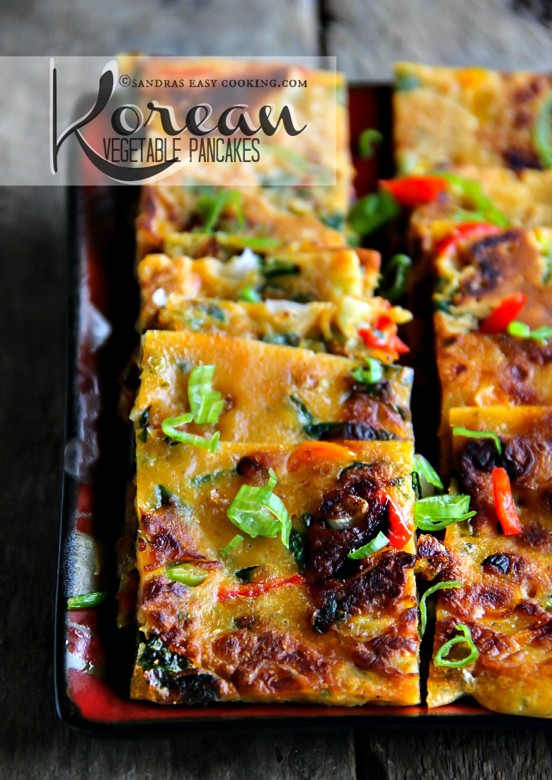 Korean Vegetable Pancakes Sandra's Easy Cooking