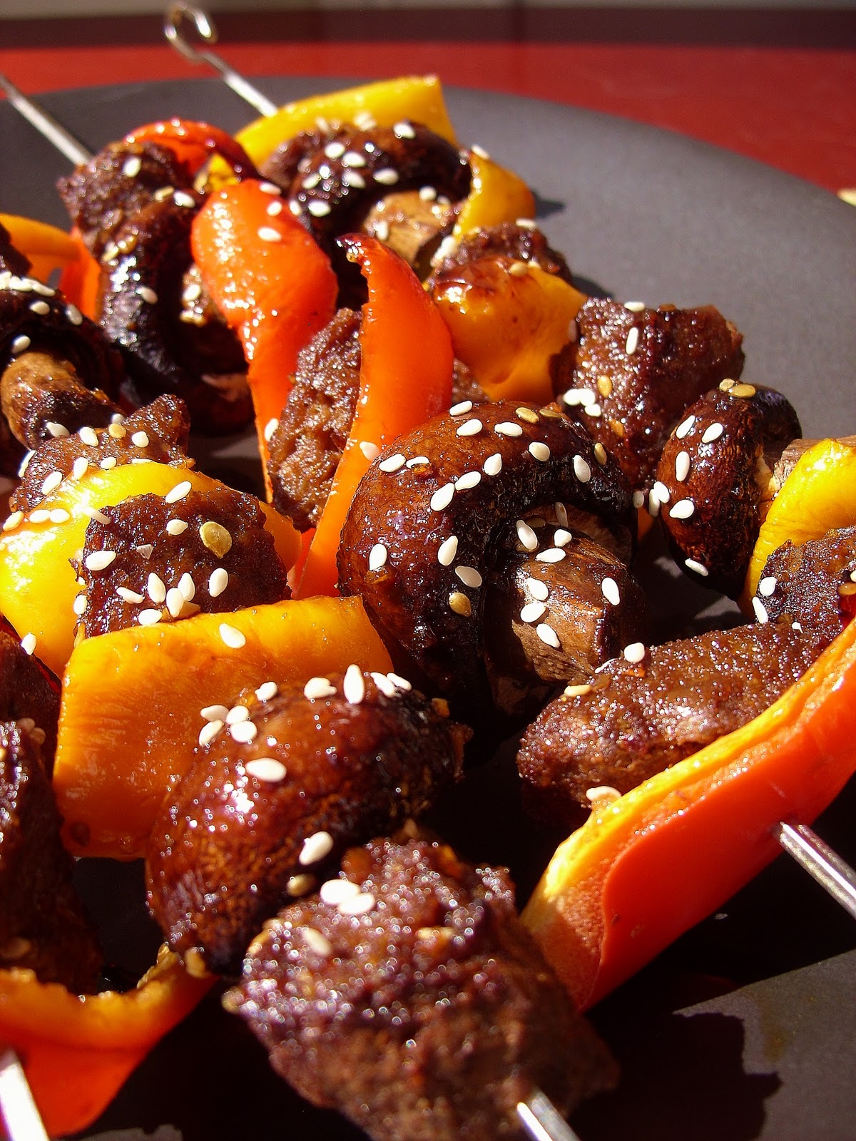 Meet The Shannons The Betty Crocker Project Sesame Teriyaki Beefless Skewers