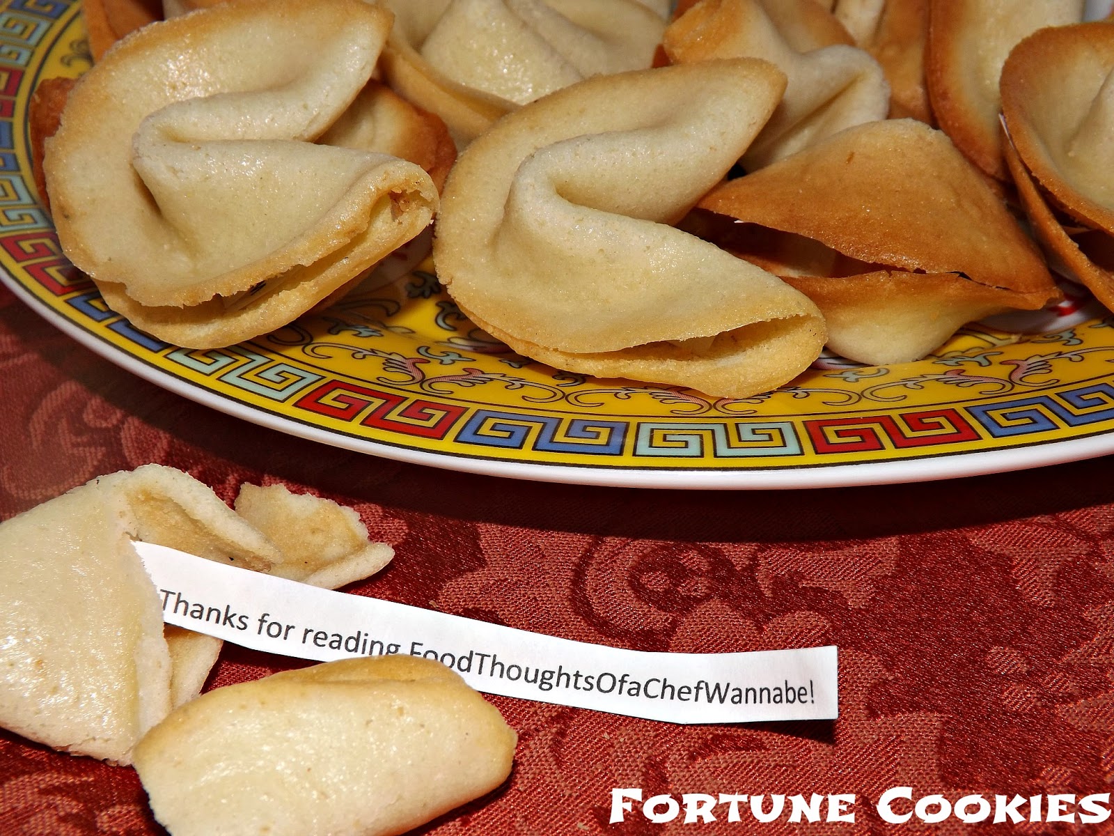 FoodThoughtsOfaChefWannabe Fortune Cookies!
