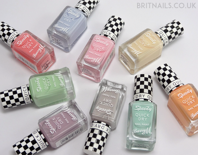 Barry M Speedy Quick Dry Collection Swatches and Review | Brit Nails