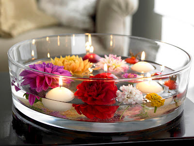 Manualidades, decoración, pintura...: Velas flotantes