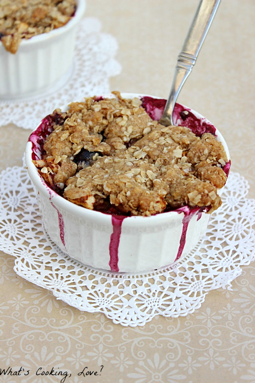 Blueberry Apple Crumble for Two Whats Cooking Love?