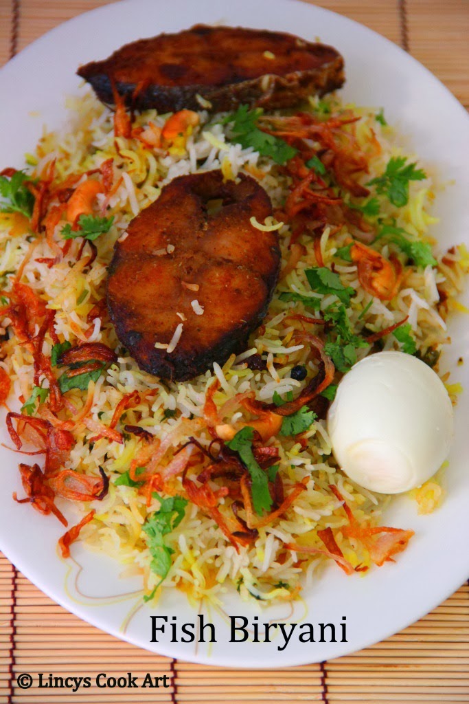 Fish Biryani/ Fish Dum Biryani Lincy's Cook Art