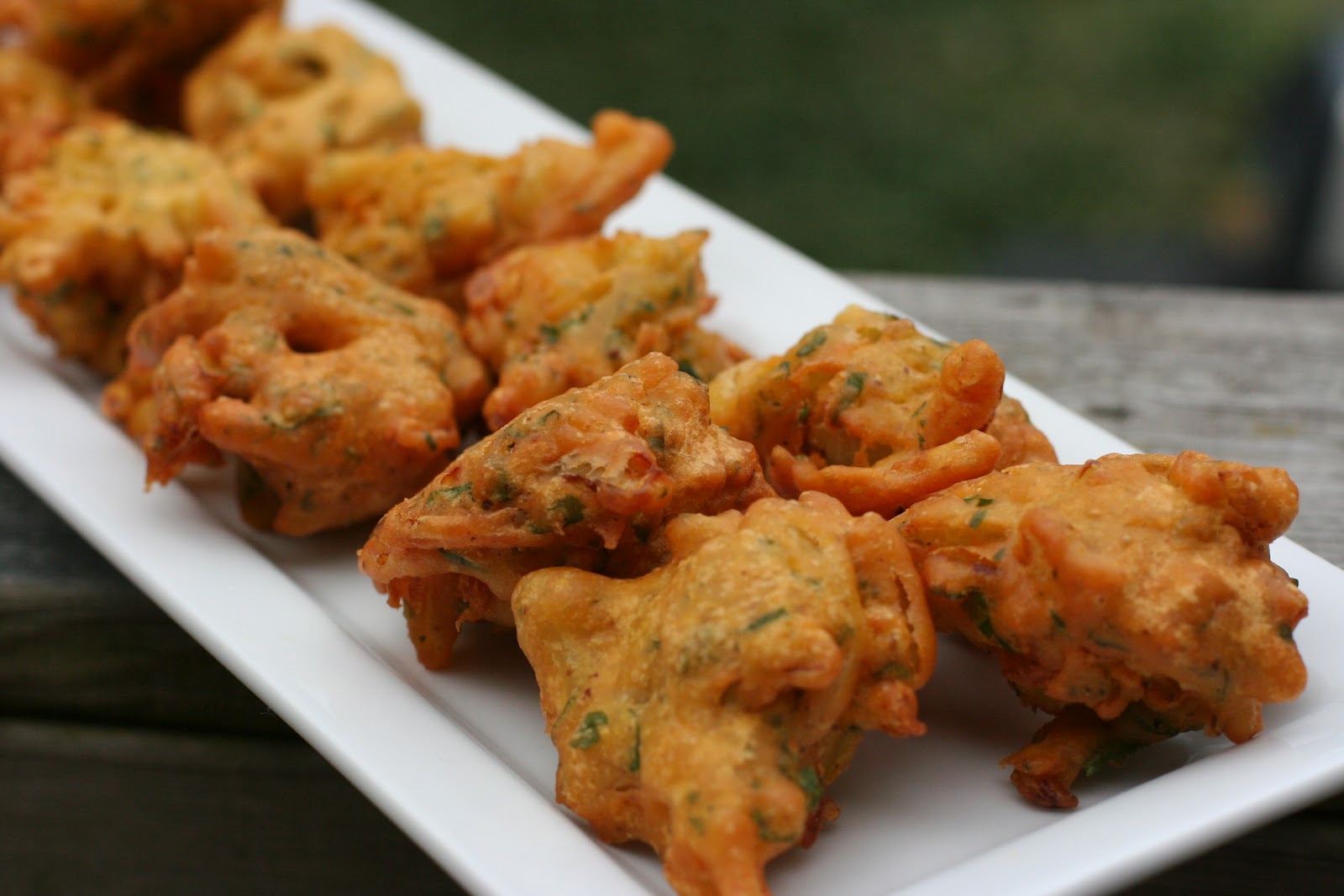 V e g a n D a d Onion Bhajias