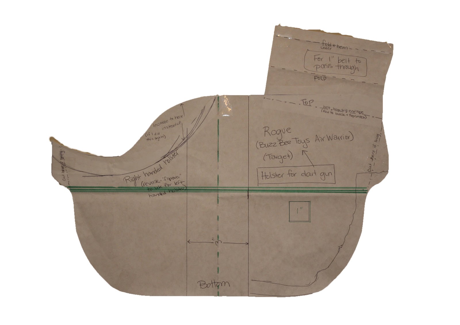 It is an image of Sassy Printable Holster Patterns This is an image of Sassy Printable Holster Patterns