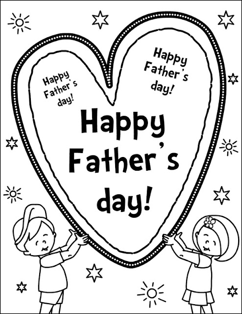 Happy Father's Day Coloring Pages Free Download | Quotes Wallpapers