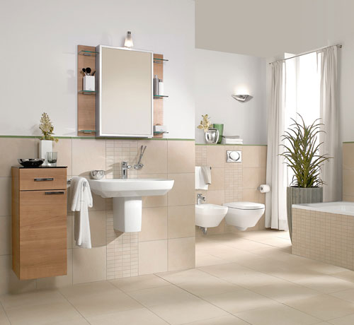 Baños en color beige - Colores en Casa