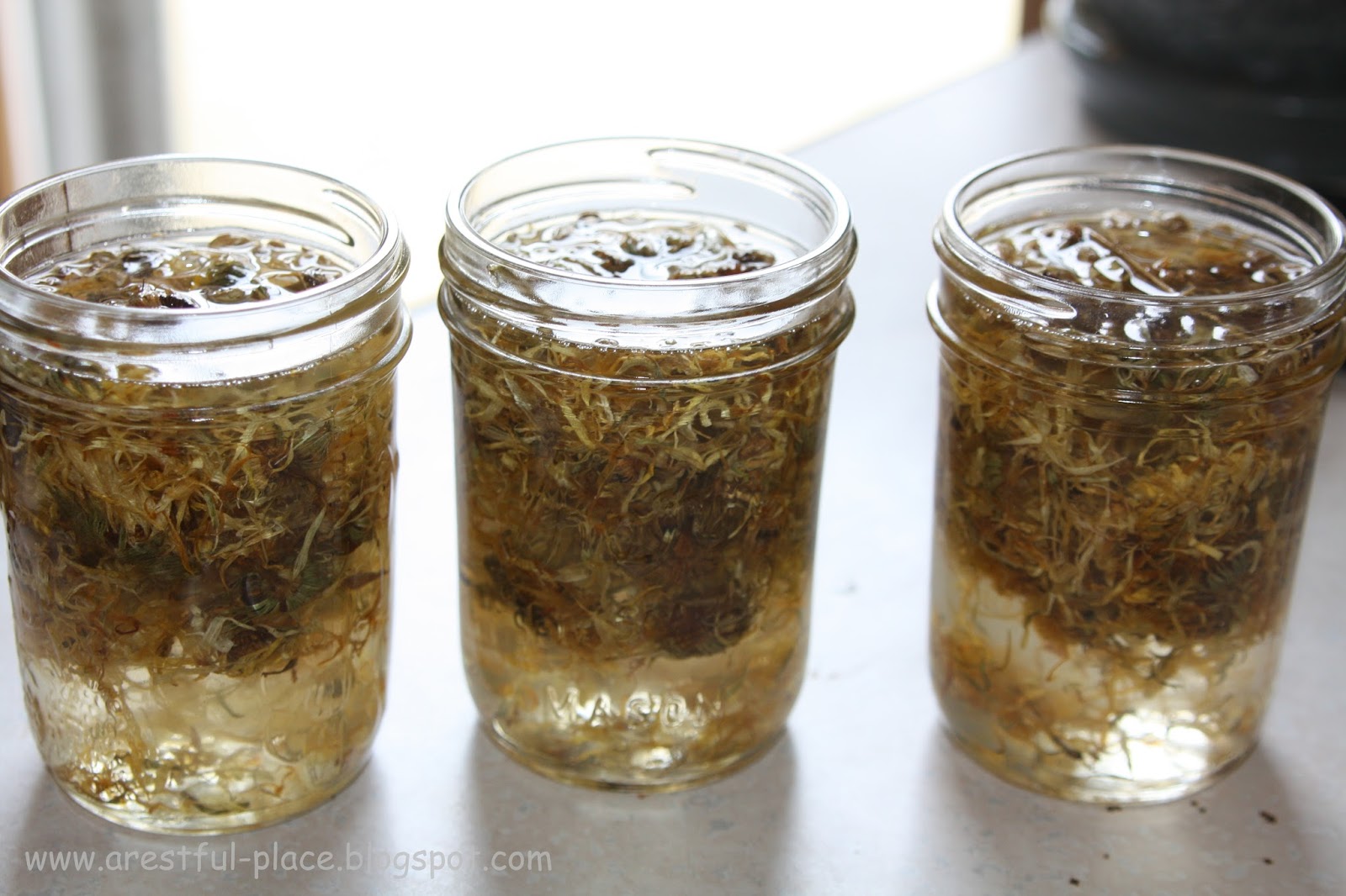 A Restful Place How To Make Herbal Infused Oils