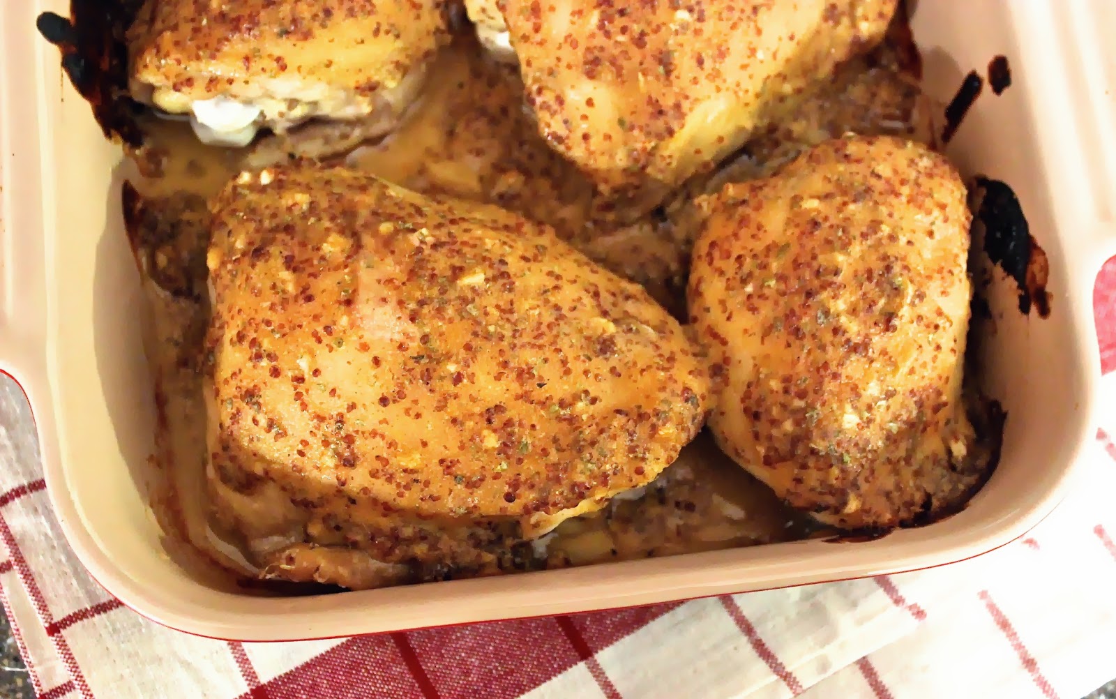 The Barbee Housewife Maple & Mustard Chicken Thighs