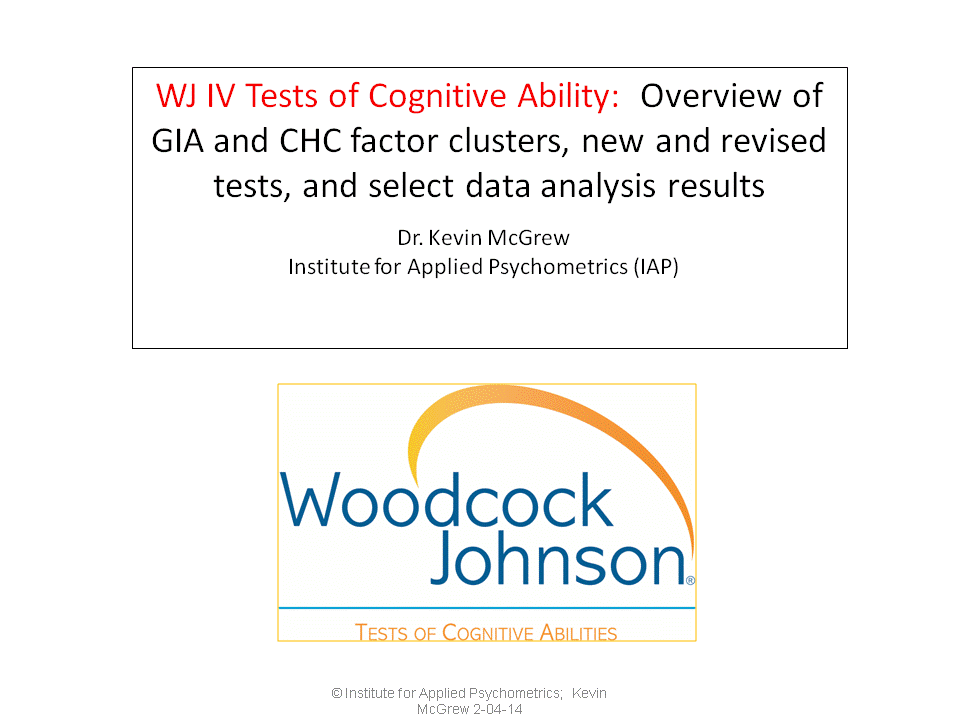 is the woodcock johnson iv test reliable