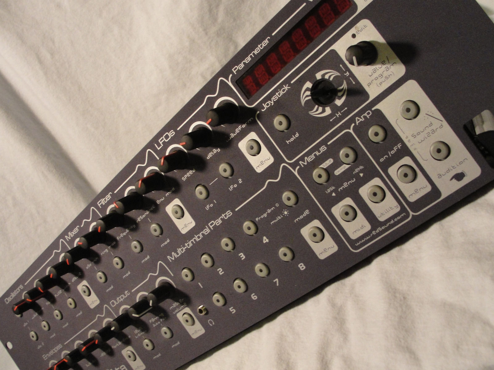 MATRIXSYNTH RedSound Elevata Rack Mount Synthesizer [UltraRare 1 of