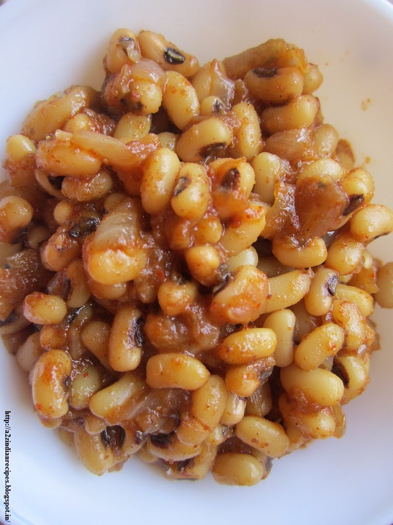  Best Maharashtrian Recipes Black Eyed Beans Bhaji / Chawlichi Bhaji