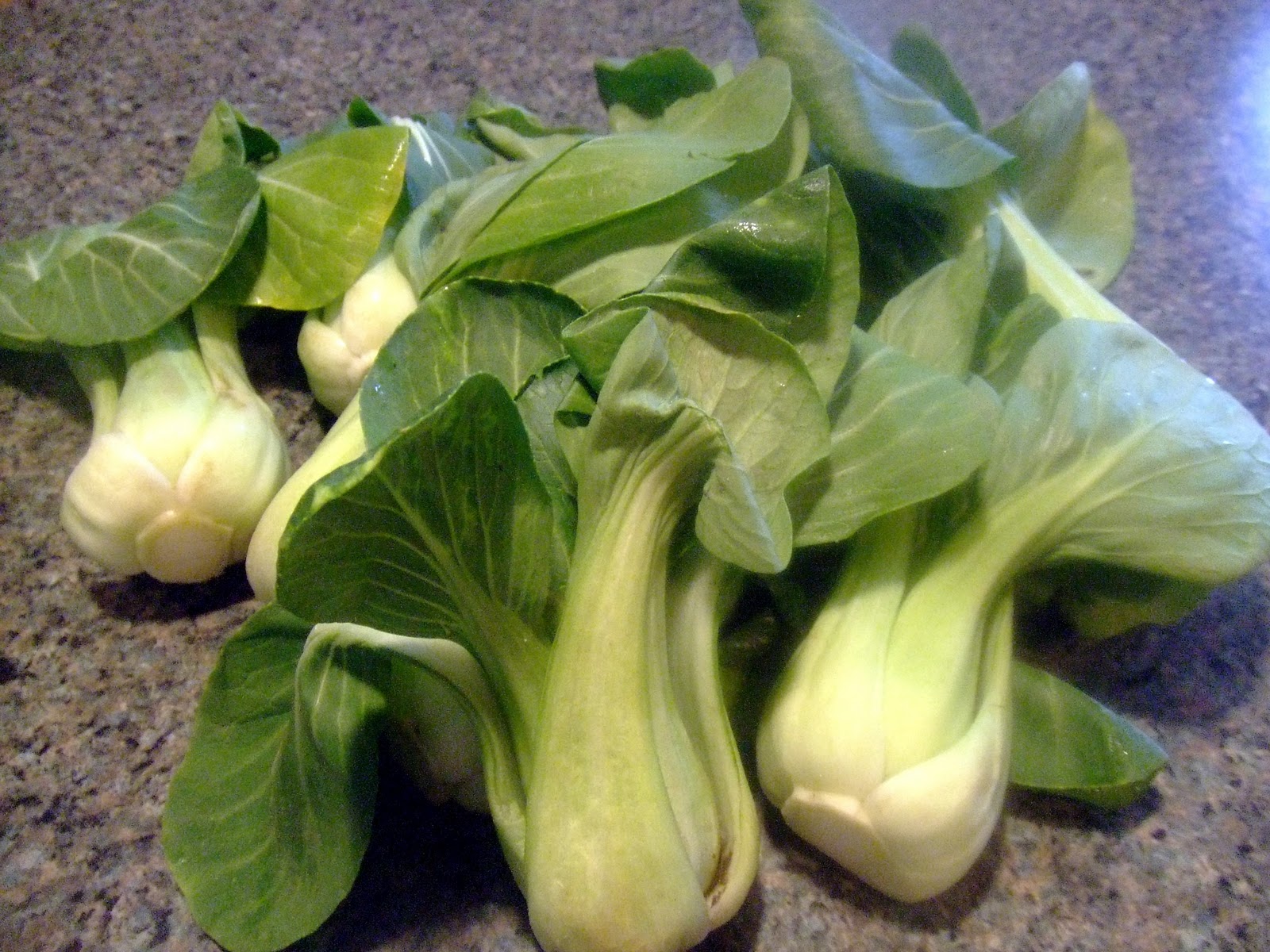 The "V" Word Vegan MoFo "B" is for Baby Bok Choy and Mushroom Fried Rice