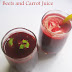 Beets and Carrot Juice