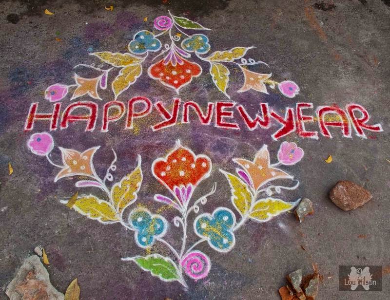 MUNGITA MUGGULU HAPPY NEW YEAR FLORAL DESIGNER KOLAMS