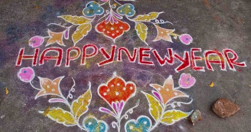 Year muggulu MUNGITA MUGGULU: HAPPY NEW YEAR FLORAL DESIGNER KOLAMS