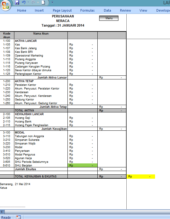 aplikasi excel laporan keuangan aplikasi excel laporan keuangan