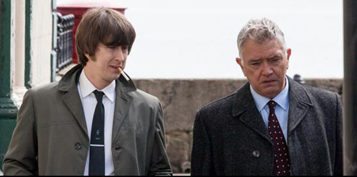 Lee Ingleby as DS John Bacchus, Martin Shaw as DCI George Gently. - Courtesy of Acorn TV
