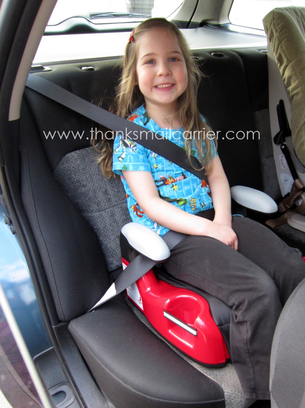 Thanks, Mail Carrier Evenflo Big Kid Amp Booster Seat {Review & Giveaway}