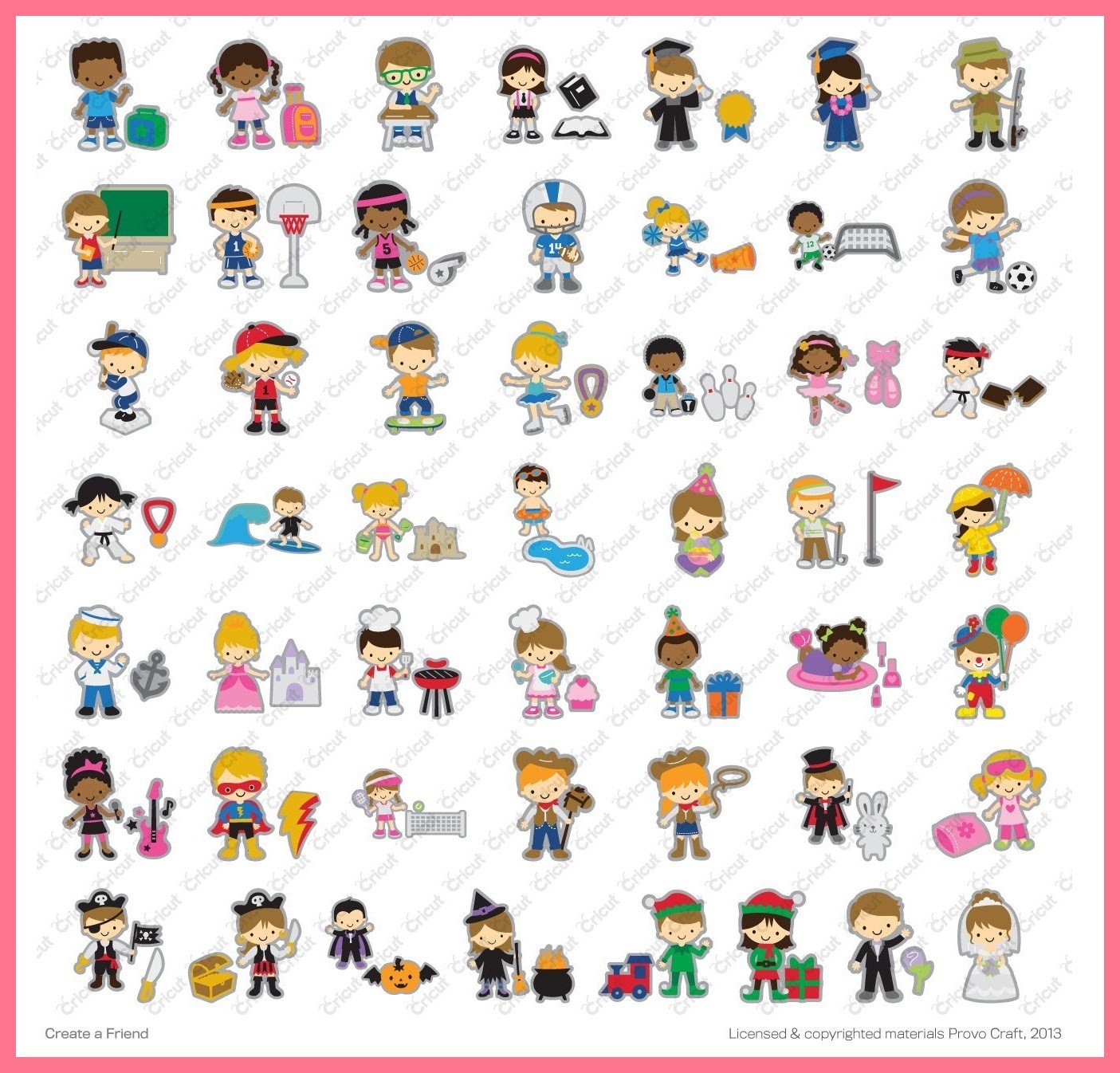 Jilliene Designing New Cricut Cartridge Create a Friend