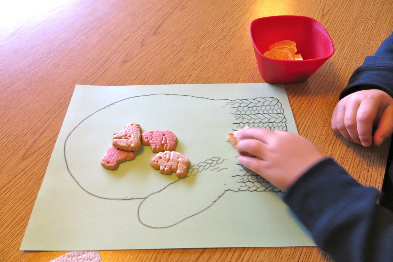 Ms. Sara's Preschool Blog The Mitten Animal Cracker Snack