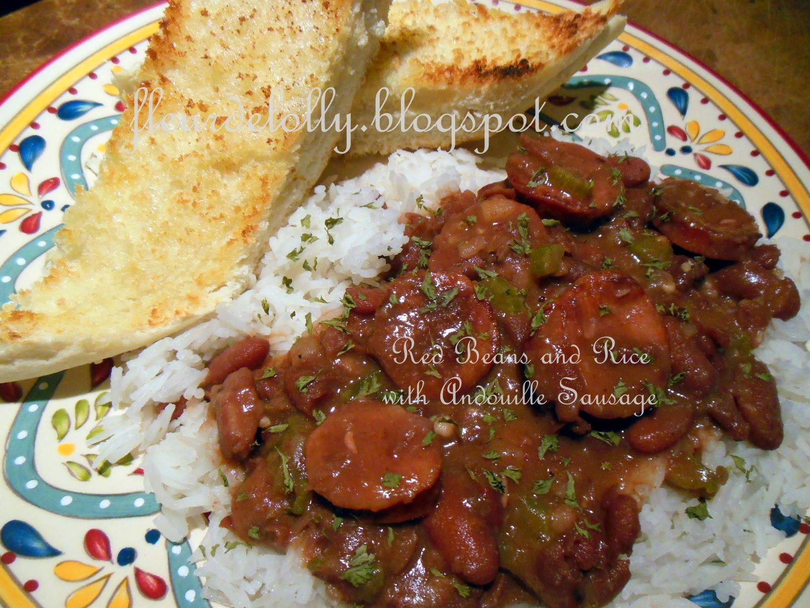 Fleur de Lolly Red Beans and Rice with Andouille Sausage