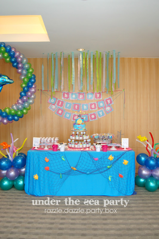 Razzle Dazzle Party Box Theme Birthday Party Under The Sea