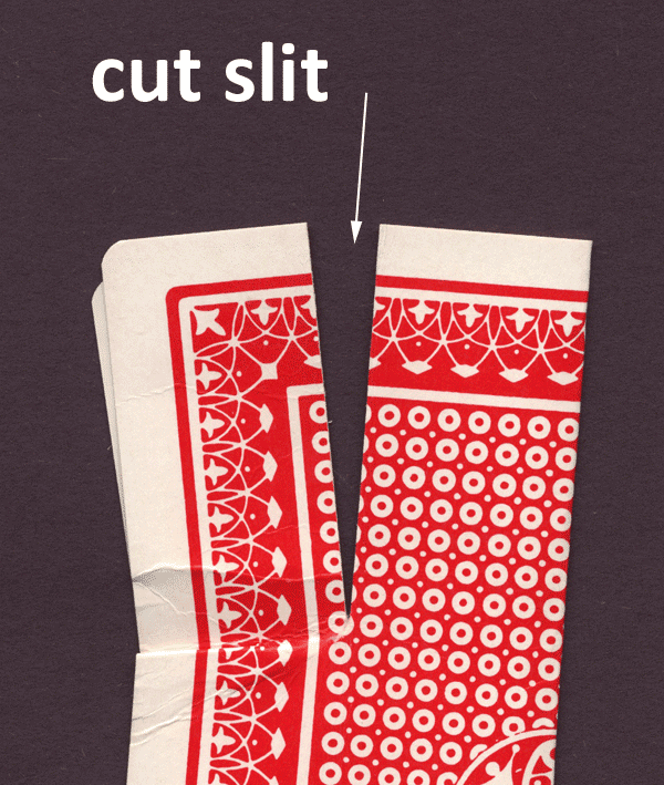 How To Make A Hand Fan Out Of An Oversized Playing Card