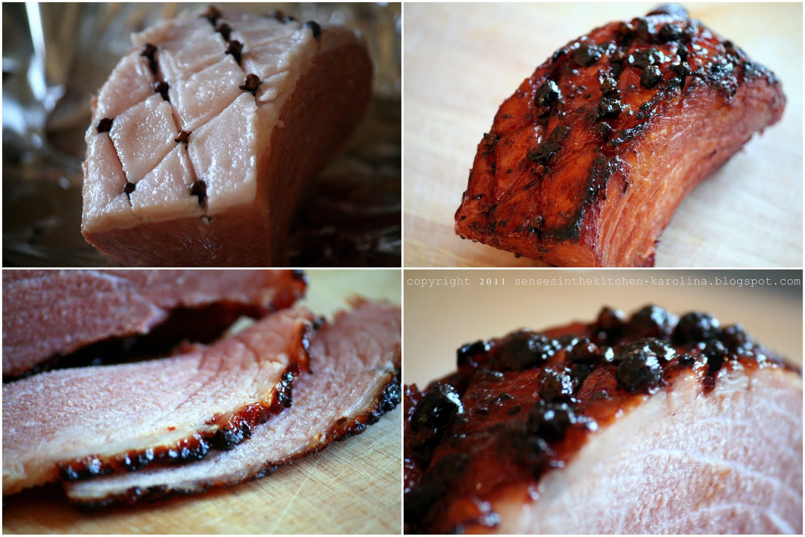 Senses in the kitchen Blackcurrant glazed ham