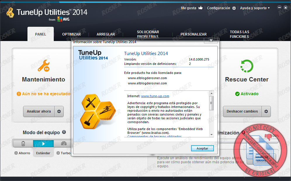TuneUp Utilities 2014 - AvG PC TuneUp Utilities 2014 Crack