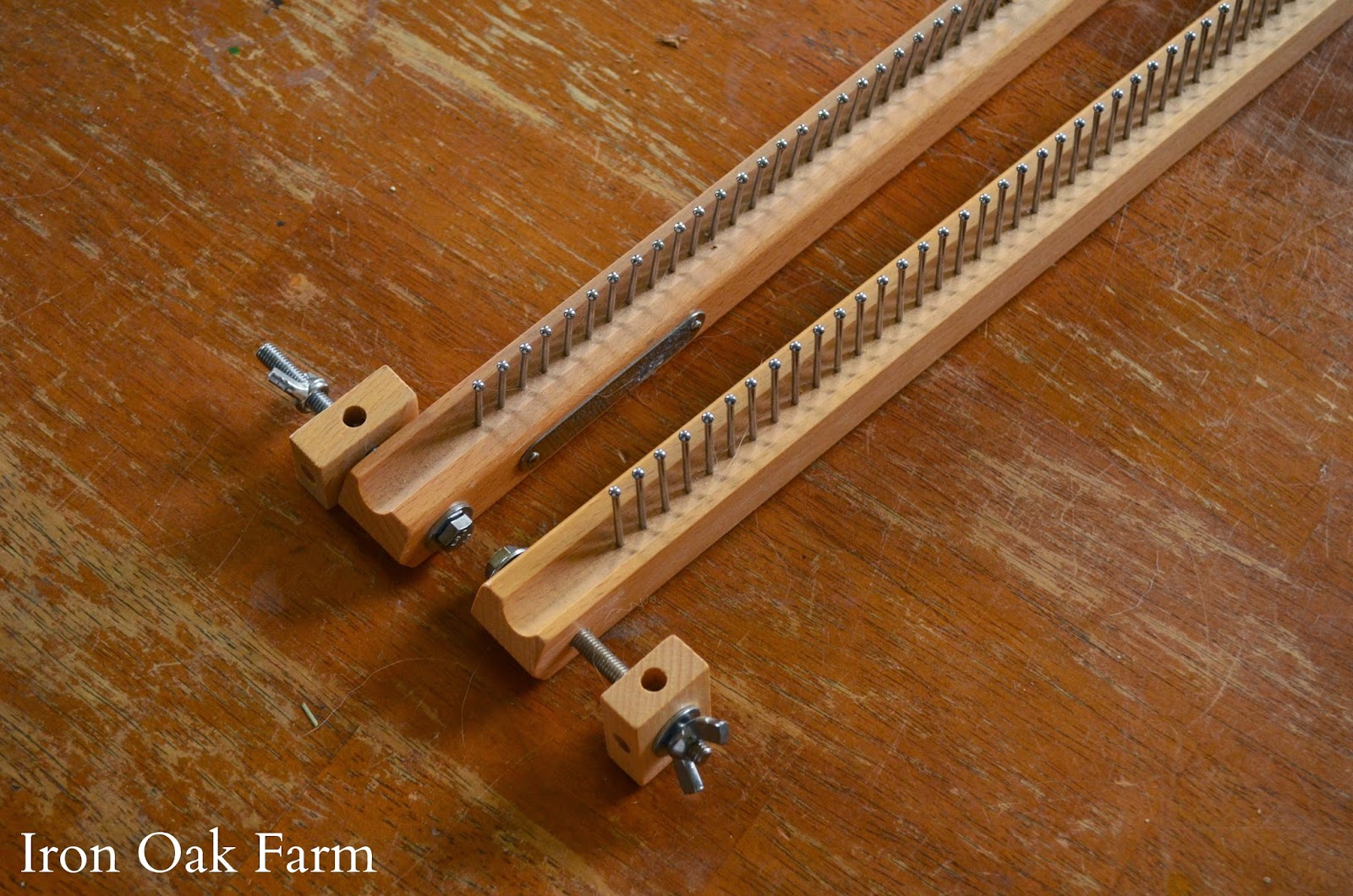 Iron Oak Farm Faux Large Loom, Hand Woven Scarf, Part 1