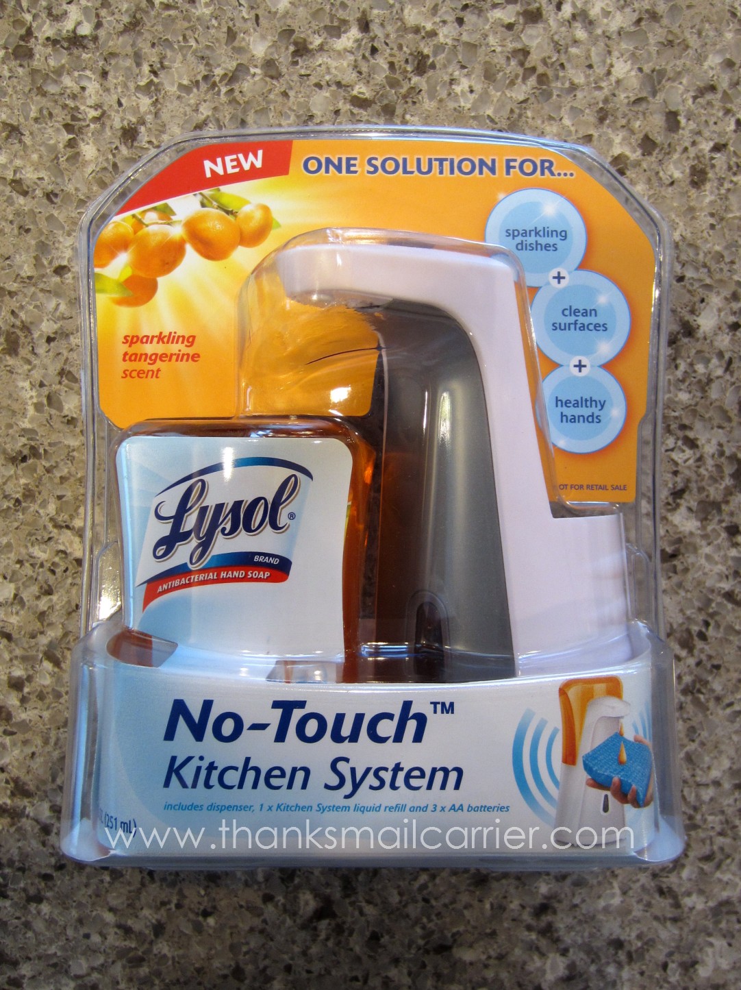 Lysol No-Touch Kitchen System Dish Soap Dispenser Starter Kit 8.5 FL oz 